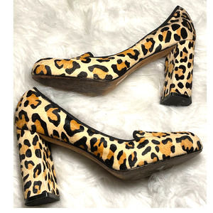 Cole Haan Leopard-Print Cow-Fur Nike-Air Heels-6.5